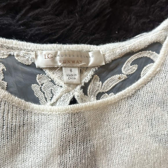 Lauren Conrad Runway Embellished Open Back Pearl Sweater - Picture 5 of 6